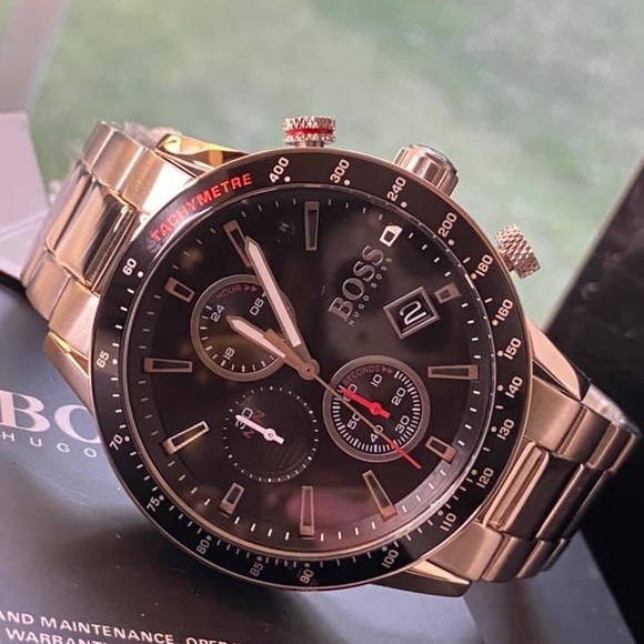 Hugo Boss Men’s Rafale Black Dial Chronograph Watch
Case Size: 44mm - Picture 4 of 9